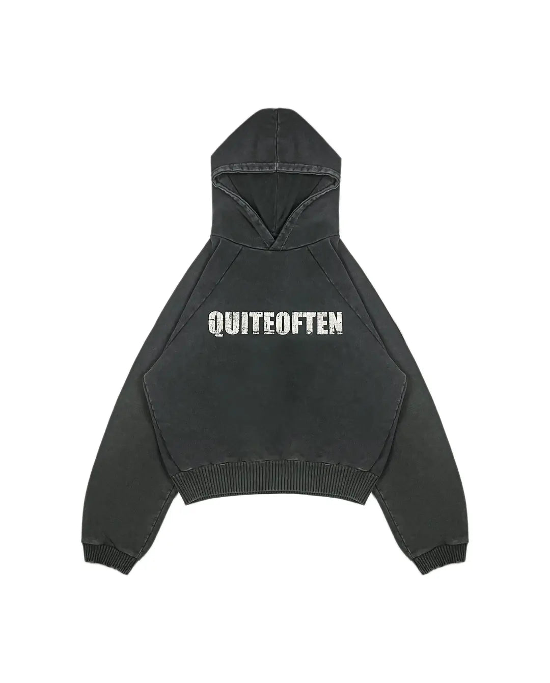 DARK GREY LOGO HOODIE