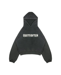 DARK GREY LOGO HOODIE