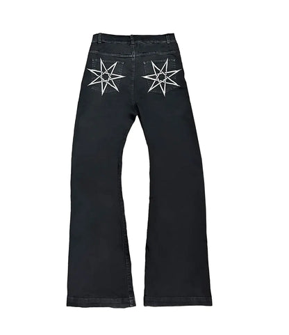 BLACK FLARED PANTS