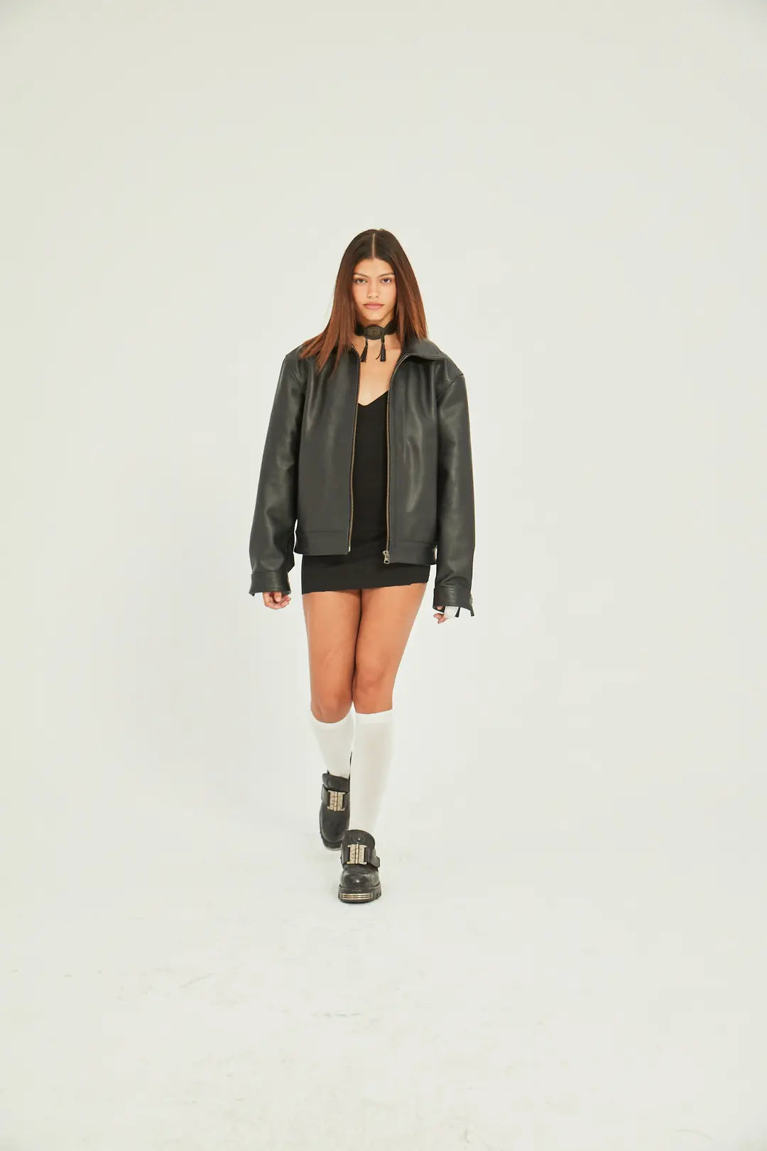 BLACK LEATHER JACKET