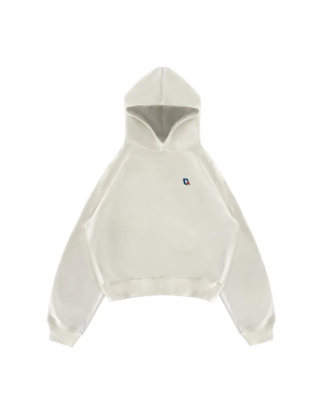WHITE BASIC HOODIE