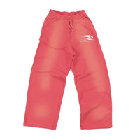 RED FADED SWEATPANTS