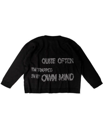 BLACK TRAUMA STAR KNIT