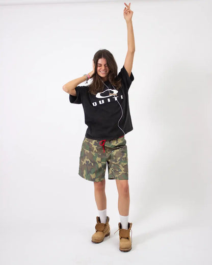 CAMO DOUBLE KNEE SHORTS