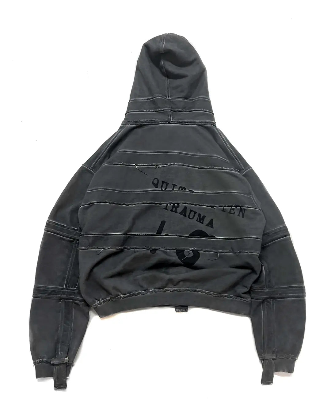 WASHED STRAIGHT JACKET HOODIE