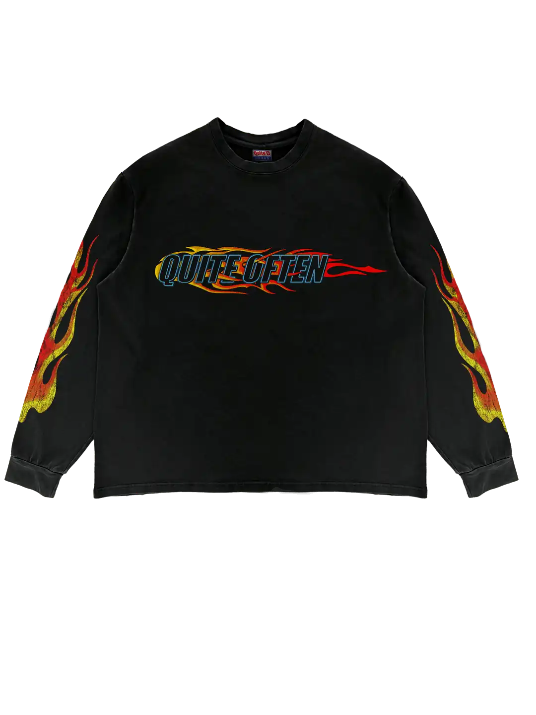 BLACK FLAME LOGO LONGSLEEVE