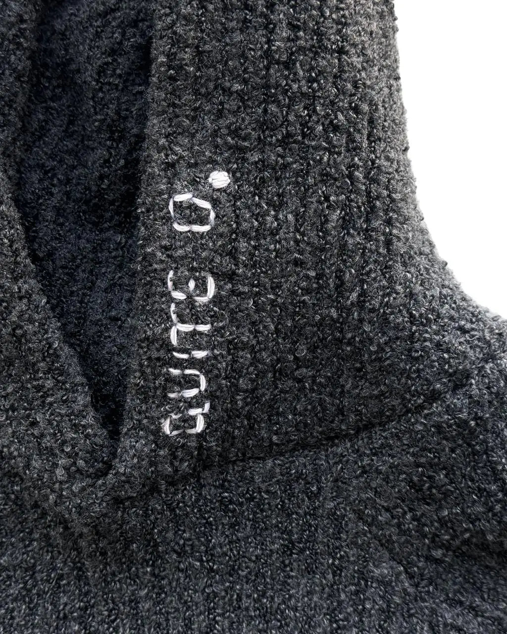 Logo Hand-Embroıdered Hooded Knıt Sweater