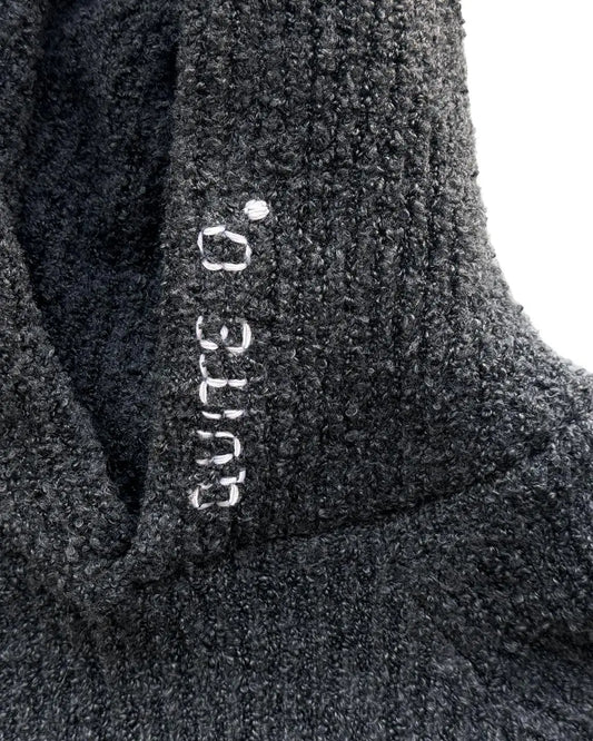 Logo Hand-Embroıdered Hooded Knıt Sweater