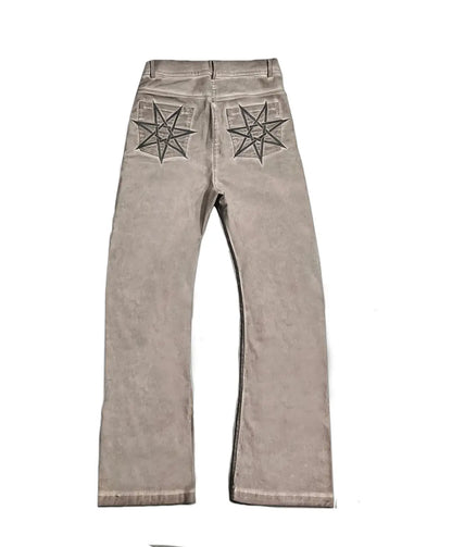 WASHED FLARED PANTS