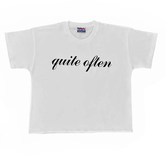 QUITEOFTEN LOGO TEE