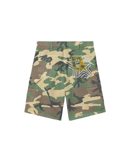 CAMO DOUBLE KNEE SHORTS