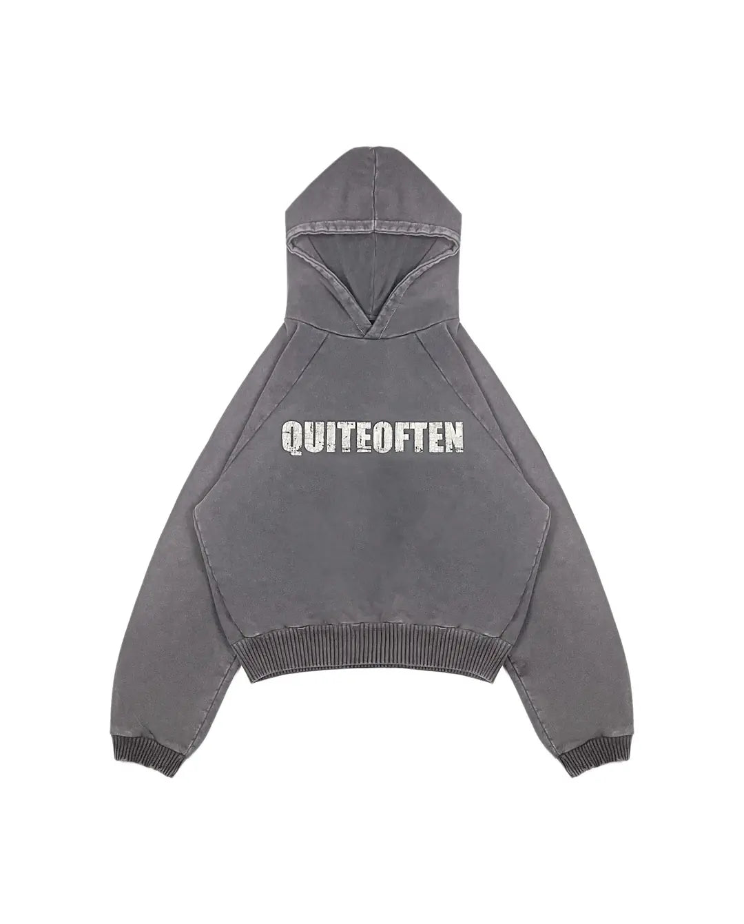 LIGHT GREY LOGO HOODIE