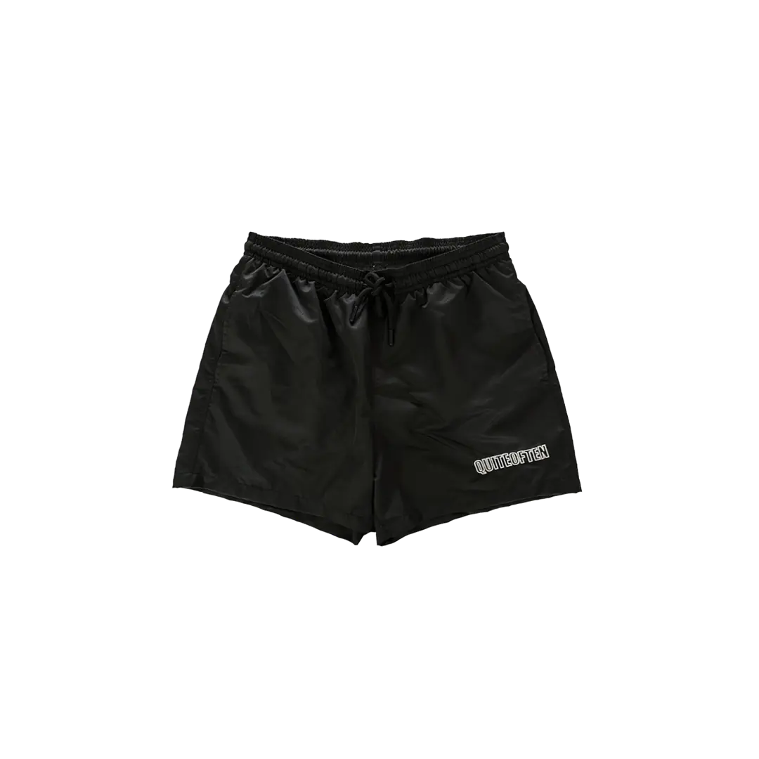 BLACK SWIMWEAR SHORTS