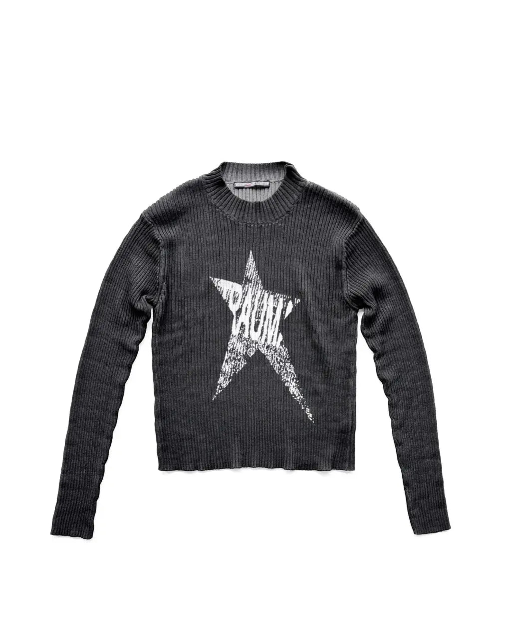 PRINTED TRAUMA STAR KNIT TOP
