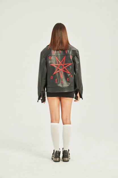 BLACK LEATHER JACKET