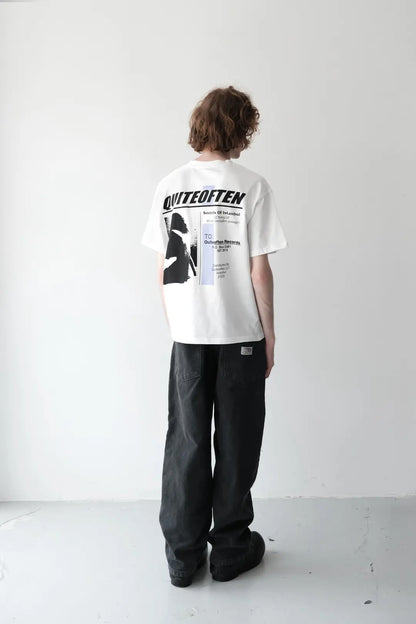RECORDS TEE WHITE