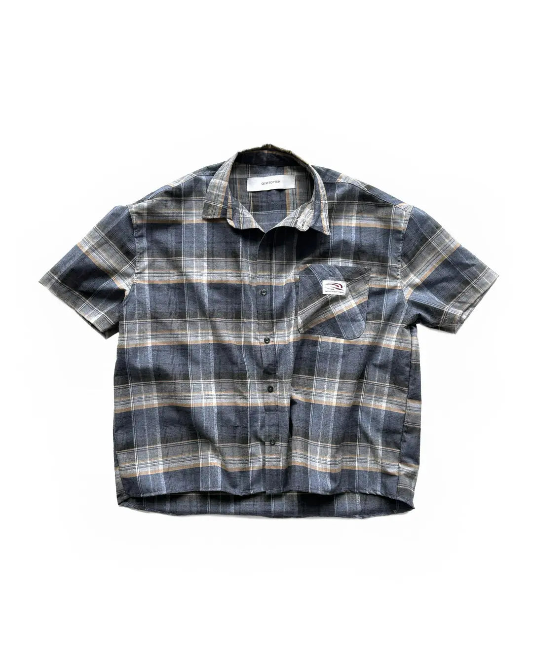 SHORT SLEEVE FLANNEL SHIRT BLUE