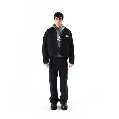 BLACK CANVAS WORK JACKET