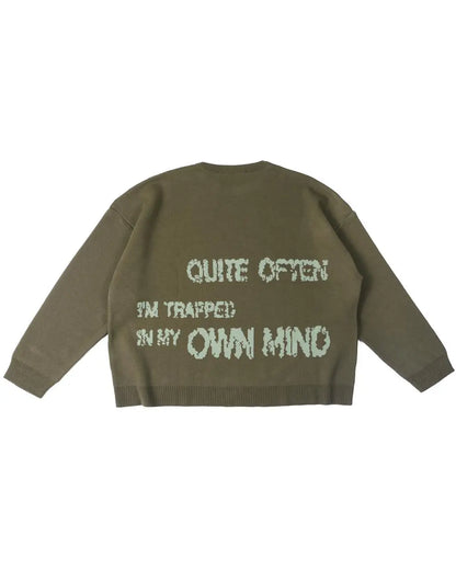 KHAKI TRAUMA STAR KNIT