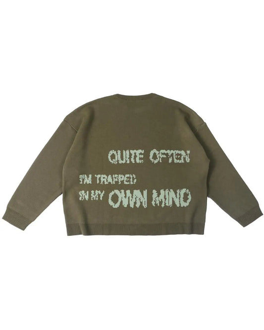 KHAKI TRAUMA STAR KNIT