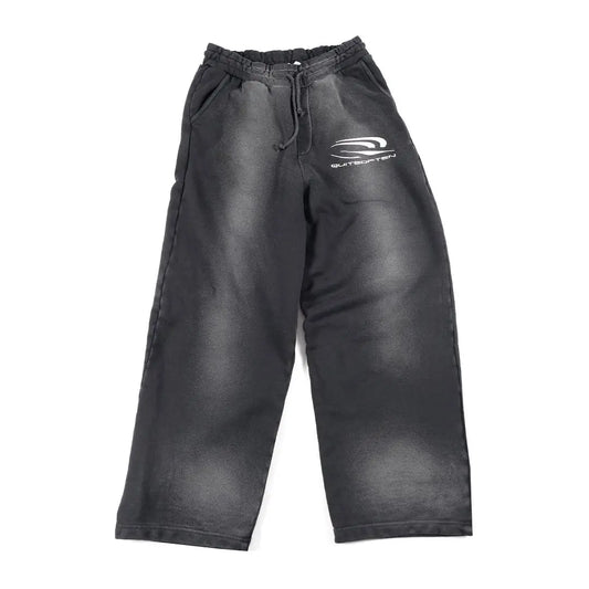 BLACK FADED SWEATPANTS