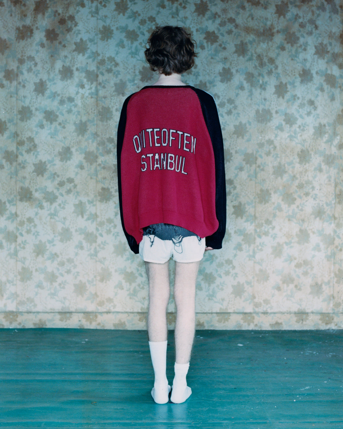 RED FOOTBALL KNIT