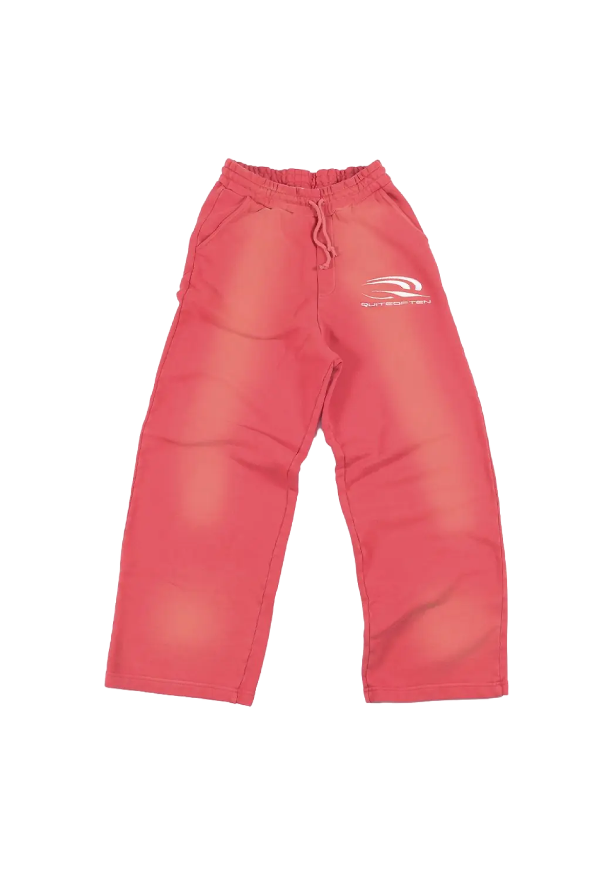 RED FADED SWEATPANTS