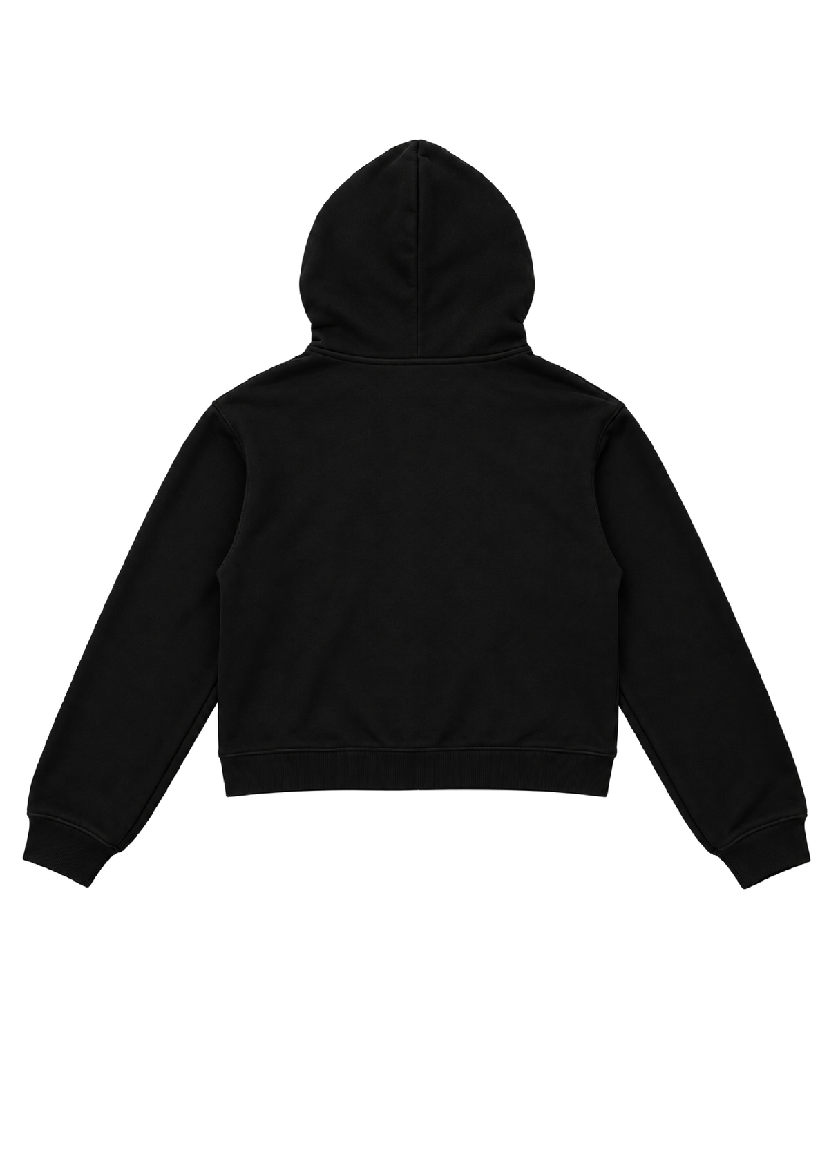 RED ON BLACK COLLEGE ZIP HOODIE