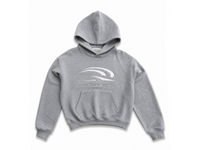 GREY MELANGE SPORTS LOGO HOODIE