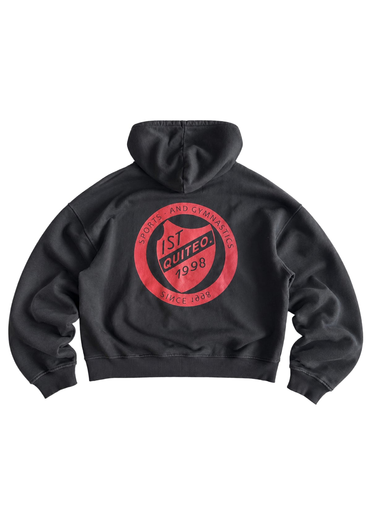 BLACK TEAM SPORT ZIP HOODIE
