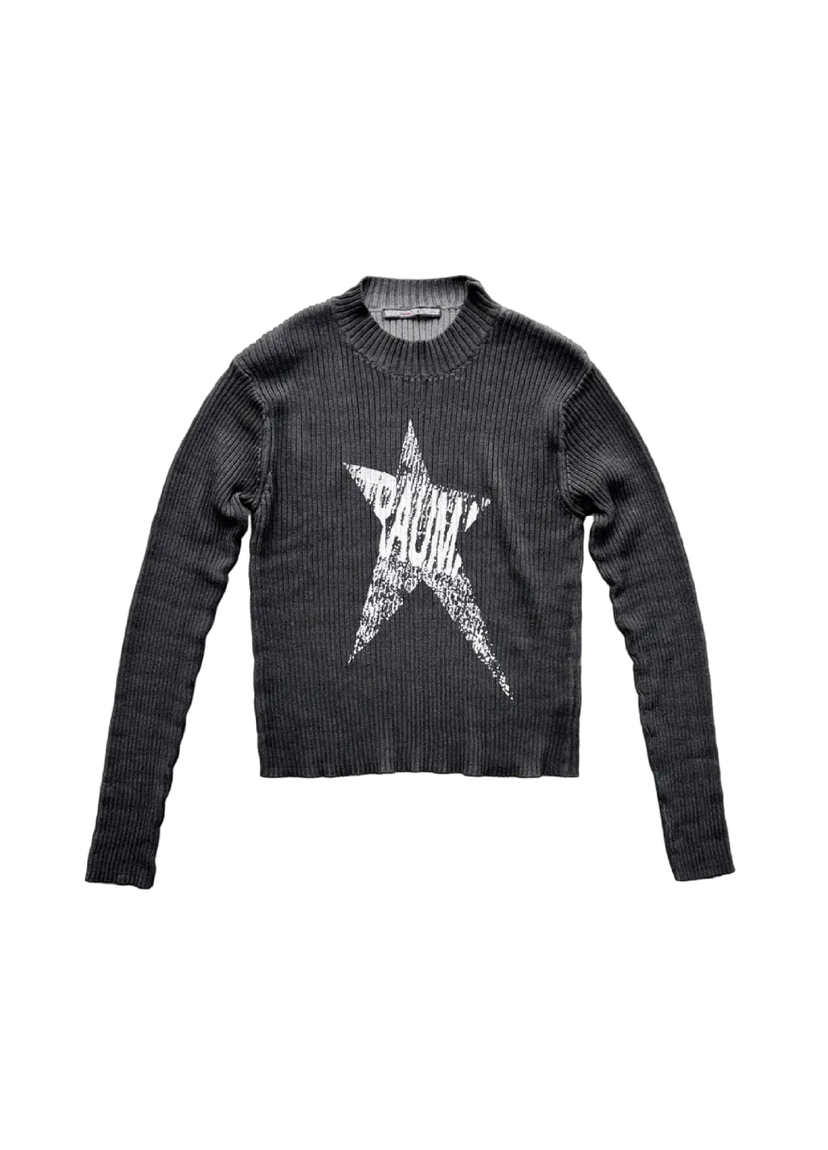 PRINTED TRAUMA STAR KNIT TOP