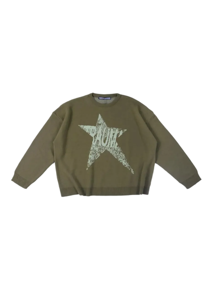 KHAKI TRAUMA STAR KNIT
