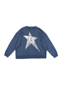 BLUE TRAUMA STAR KNIT