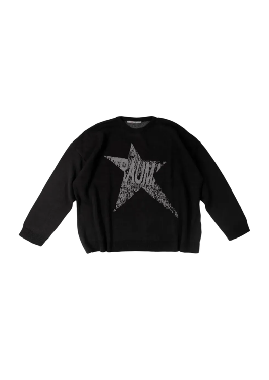 BLACK TRAUMA STAR KNIT