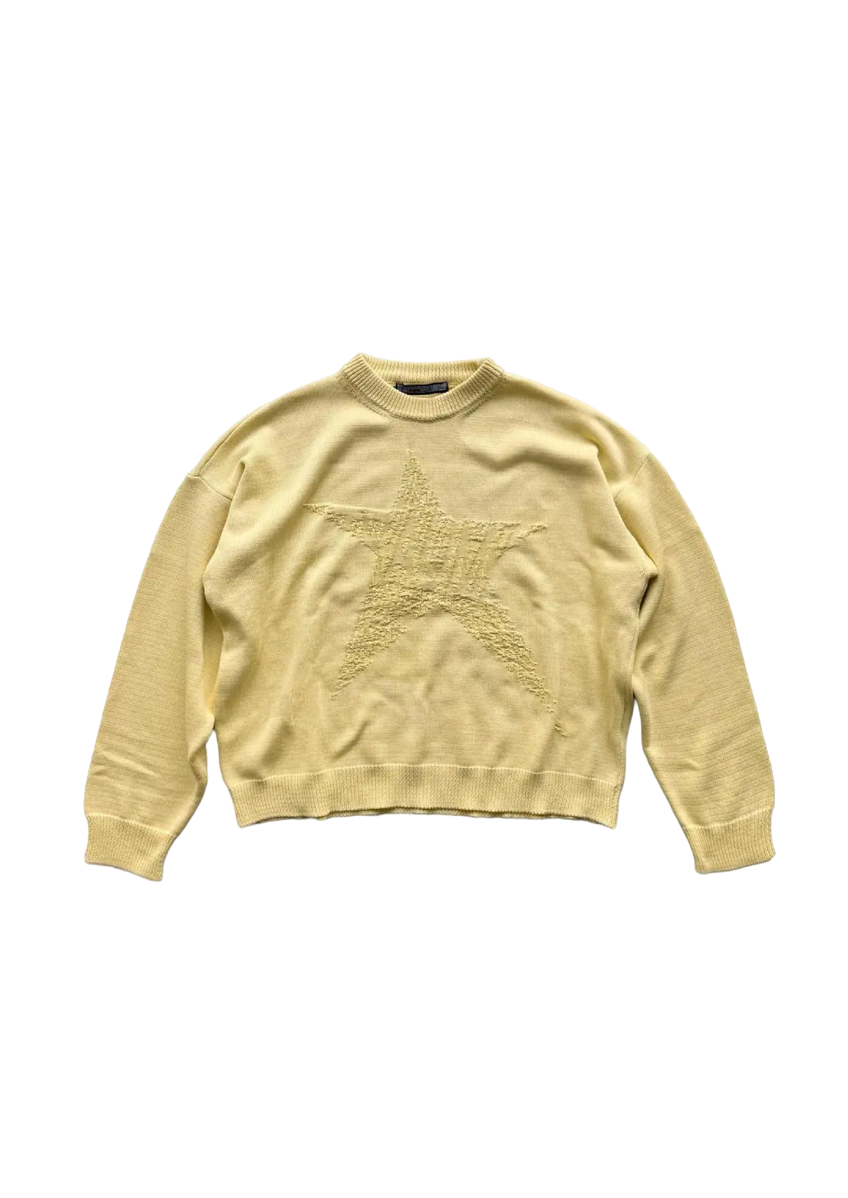 BUTTER YELLOW TRAUMA STAR KNIT